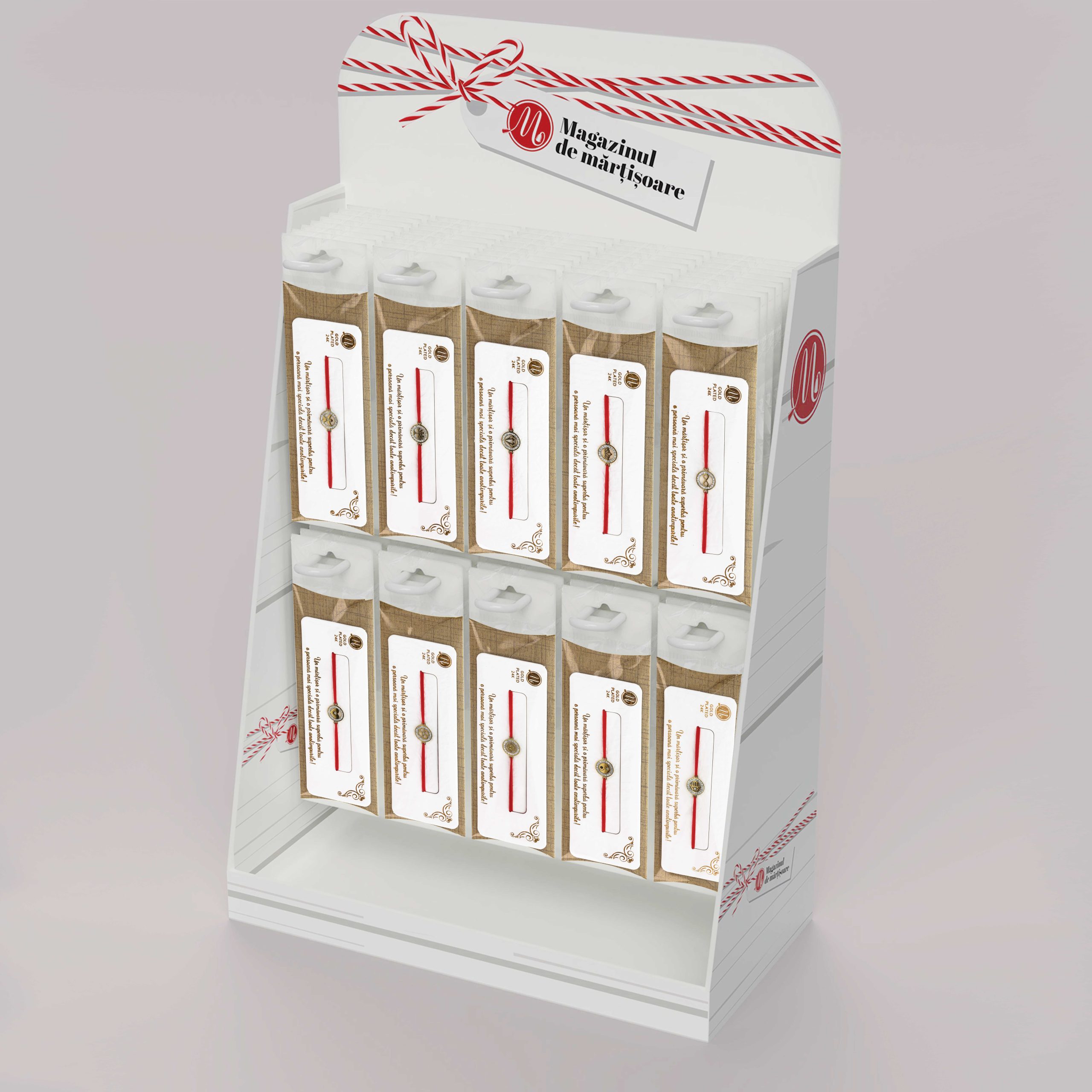 DISP2026-002 Display Brățară Gold Plated Iris Cristal - imagine 1