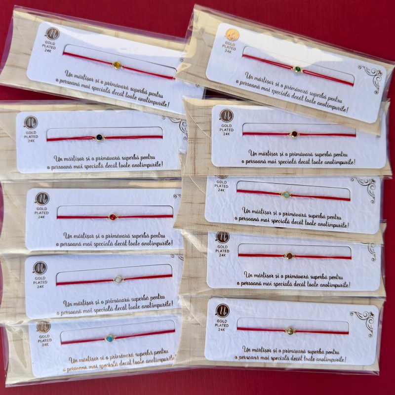 Display Brățară Gold Plated Cristal Colorat - imagine 2