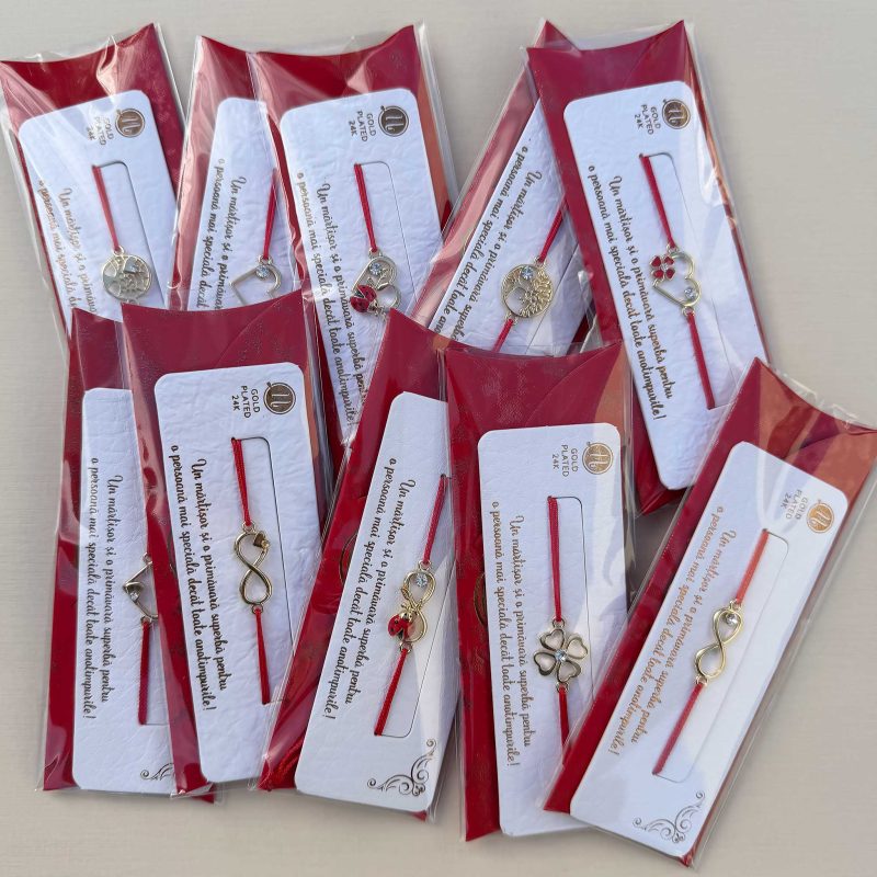 Display Brățară Gold Plated Alpha-Shiny Red - imagine 2