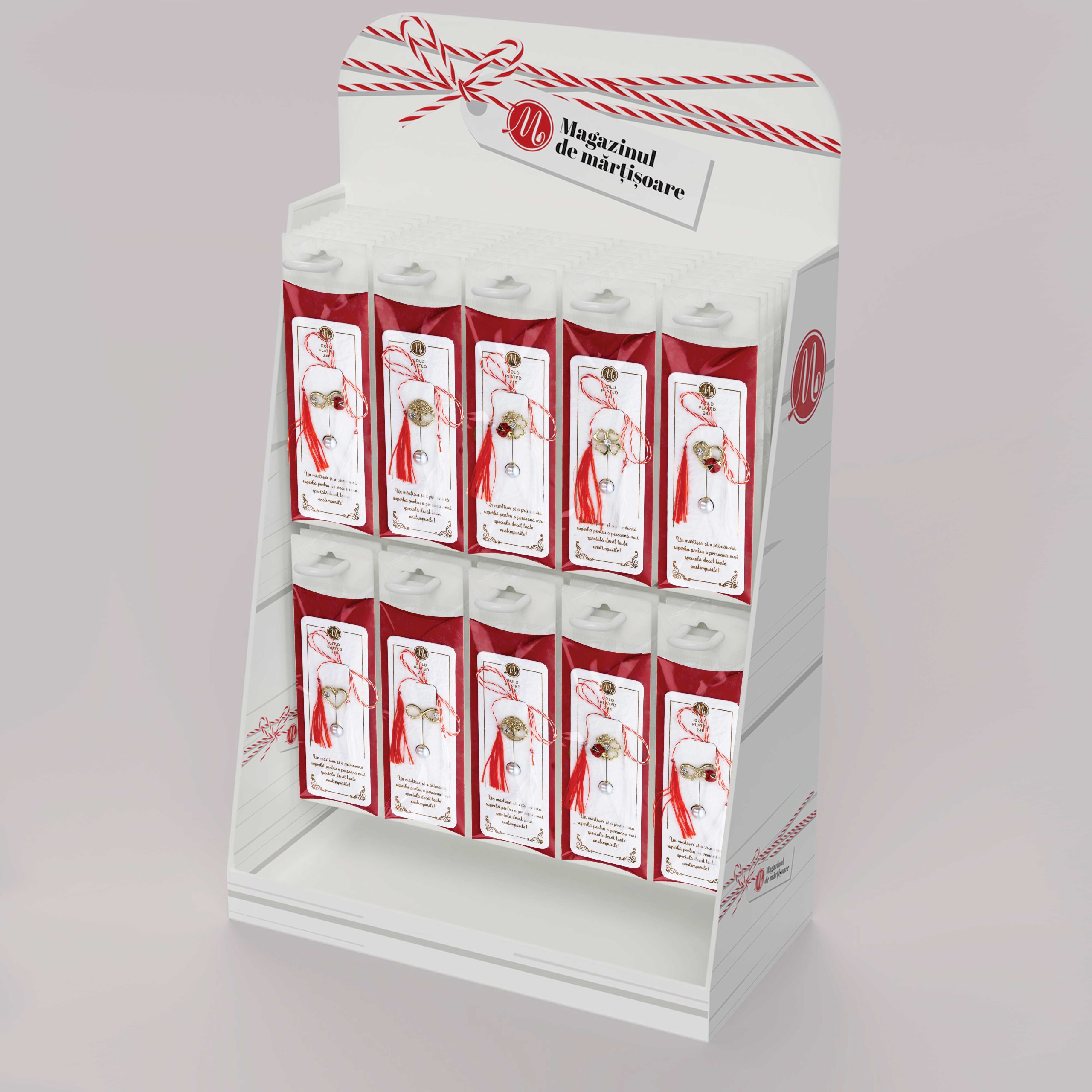 DISP2026-019 Display Broșă Gold Plated Alpha-Shiny - imagine 1